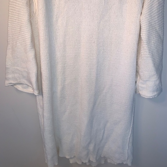 Free People By the Campfire Cardigan Long Sleeve Ivory Oversized S - Picture 5 of 15